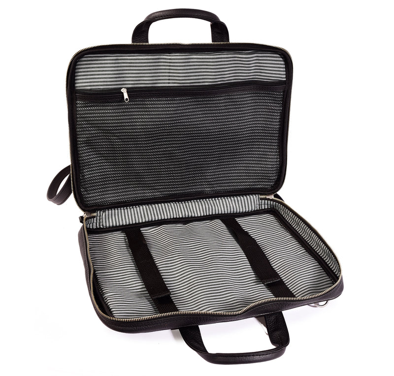 Portafolio maletin portanotebook de cuero Huacalera